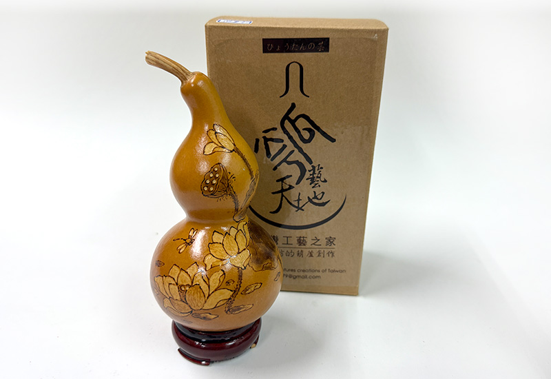 龔一舫 彫烙小葫蘆